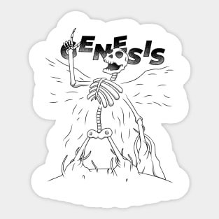 Genesis. The skeleton was born Sticker